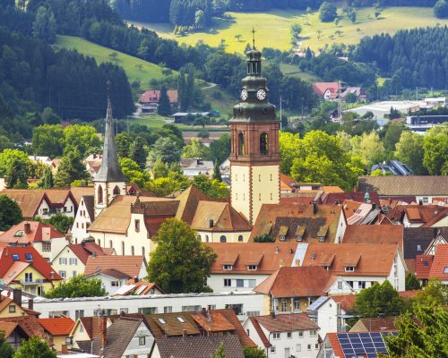 View of Haslach in Black Forest – Germany, Baden-Wurttemberg View of Haslach in Black Forest - Germany, Baden-Wurttemberg